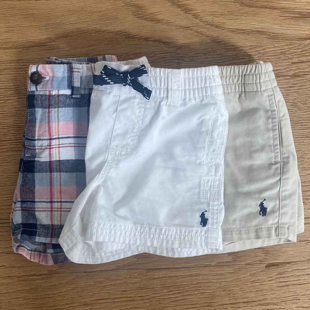 Baby Boy Summer Shorts Bundle 6-12 Months (Ralph Lauren and Janie & Jack)